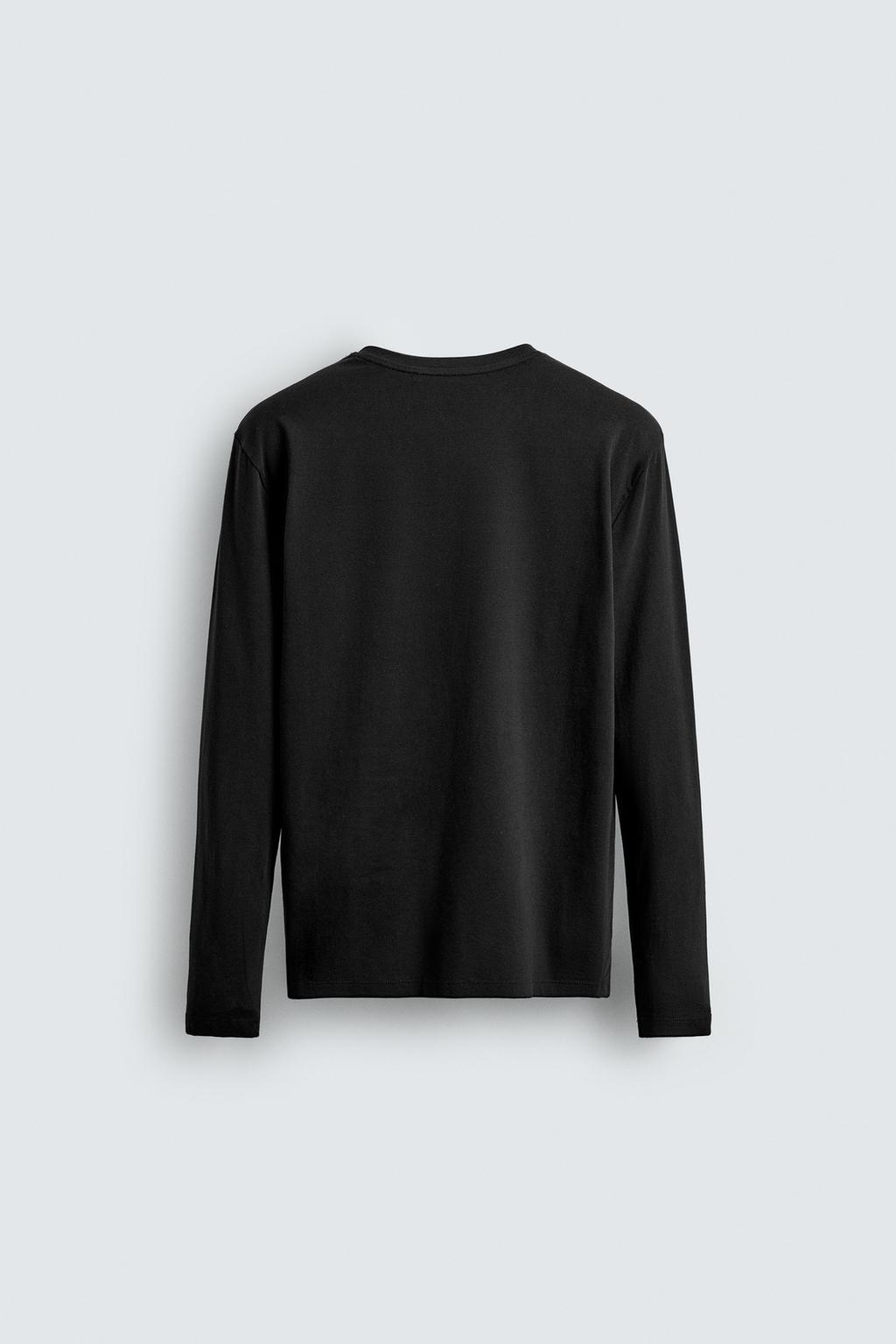 BASIC SLIM-FIT LONGSLEEVE BLACK
