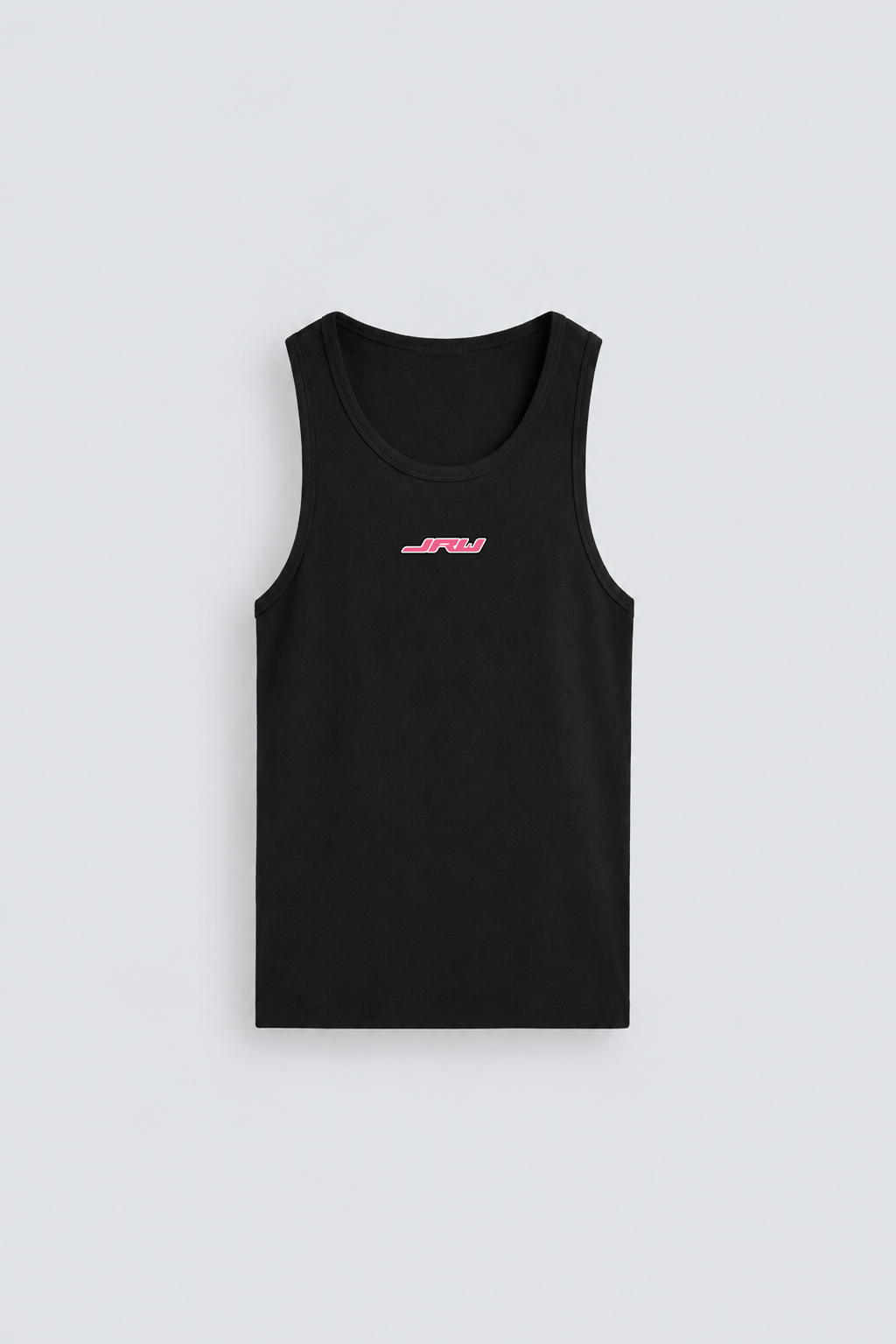 GERIPPTES BASIC-TANKTOP BLACK